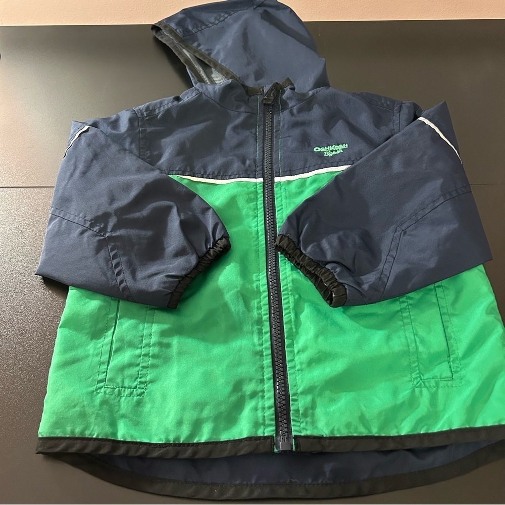 Oshkosh B'gosh Jacket Boys 24 Months Blue Green Spring